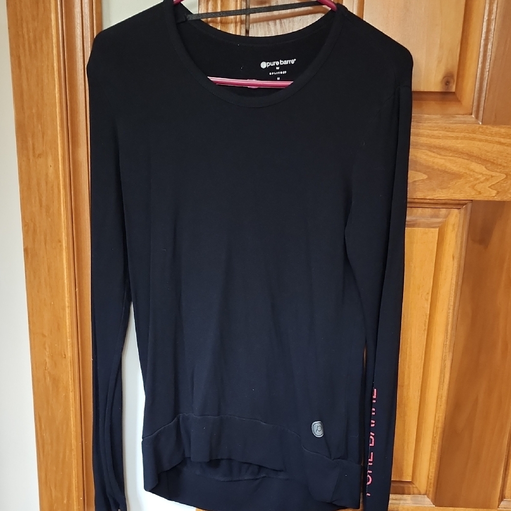 Pure Barre Black Long Sleeve Sweatshirt